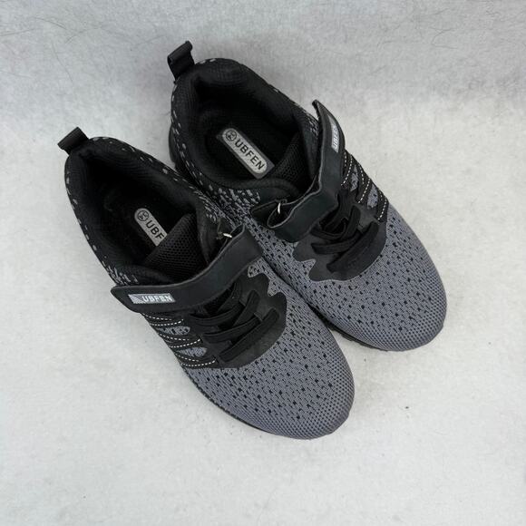 Ubjen Boy's Gray & Black Athletic Sneakers - Size 34 - Picture 2 of 6